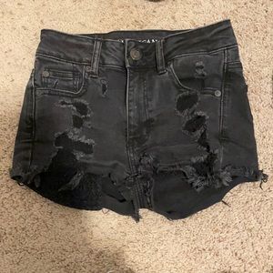 american eagle hi rise shortie